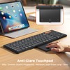 MEETION Bluetooth Foldable Keyboard with Touchpad and Number Pad, Black