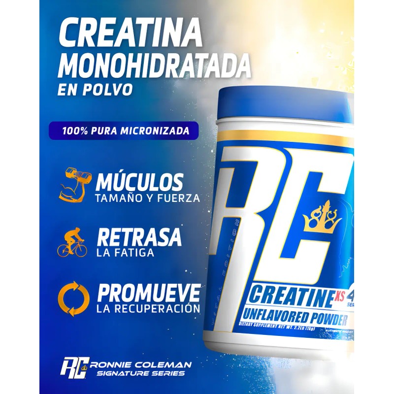 Creatina Ronnie Coleman Creatine Xs 1 Kg 400 Servicios Sabor