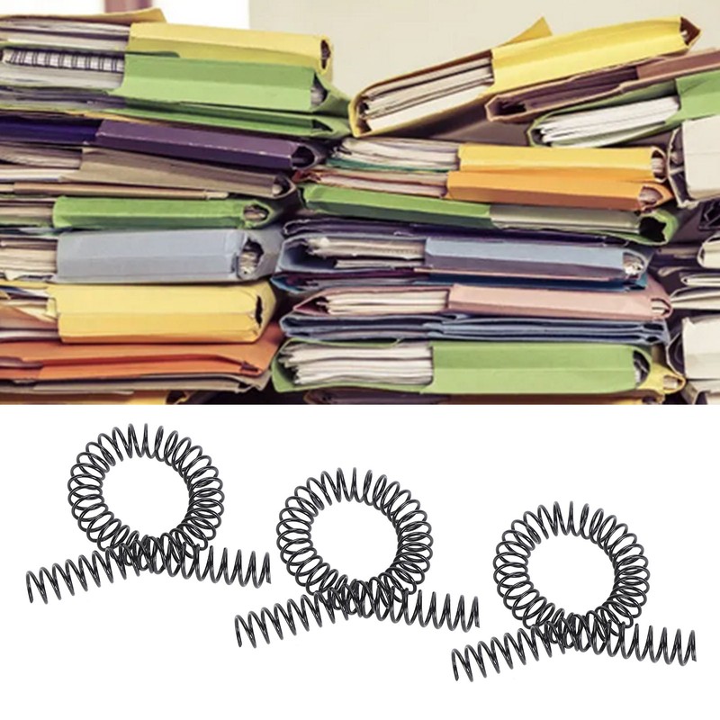 100PCS Binding Spiral 14.3mm Diameter 48 Teeth 4:1 115 Pieces