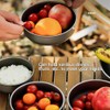 4pcs Lightweight Stackable Bowl Portable Single Layer Dinner Fruit Bowl