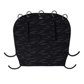 Dooky Universal Cover Matrix Sun Shade Weather Protection for Baby Car Seat, Pushchair and Buggy (UV Protection SPF 40+, TÜV Tested, Universal Fit), Black