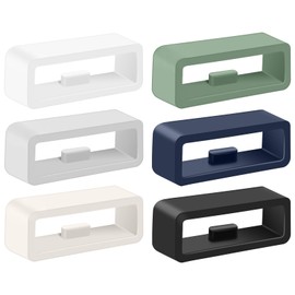 6 Pack Band keepers for Garmin Fenix 8/E 47mm, Fenix 6/7/Pro/Sapphire, Fenix 5/5 Plus/5 Sapphire Watch Bands, 22mm Silicone Replacement Watch Band Loop/Holder/Retainer (Black+Blue+Gray+Green+White+Starlight)