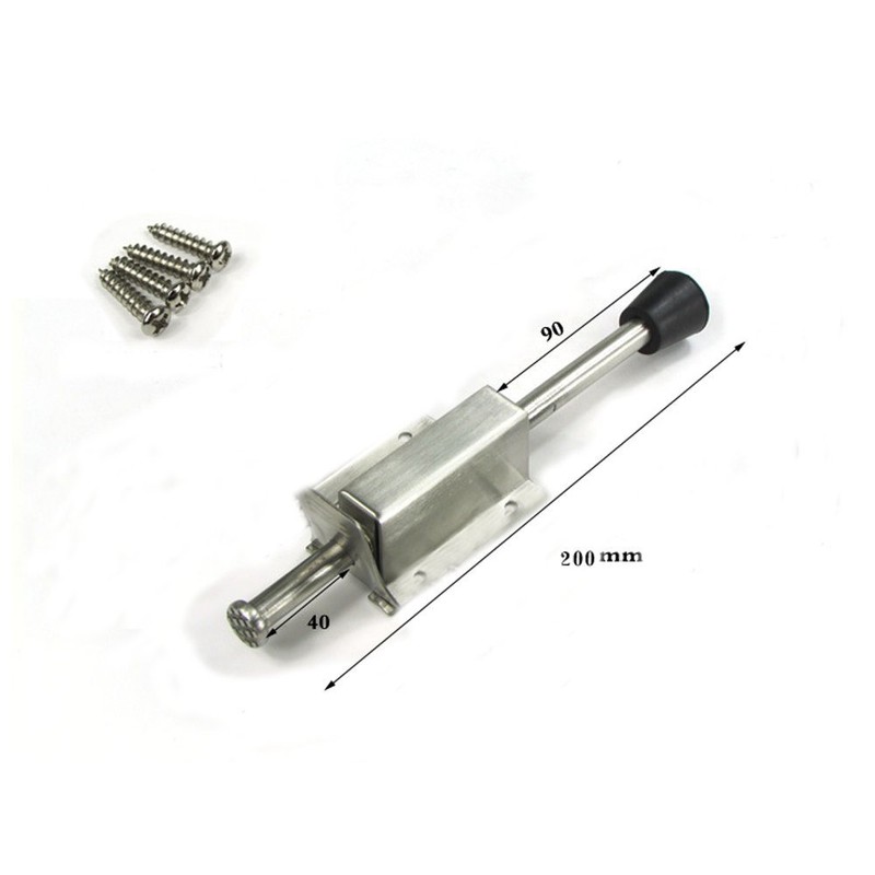 Stainless Steel Door Stopper Spring Loaded Telescopic Step On Door