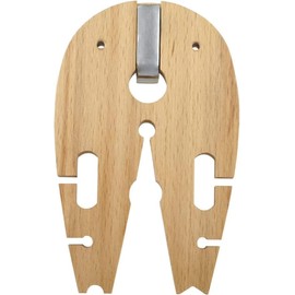 TAURISH V-Slot Bench Pin with C-Clamp Jewelry Making Tool Metalsmith Workbench For Sawing, Filing and Crafting