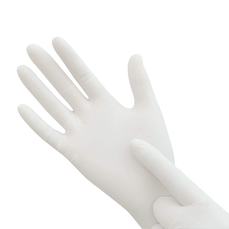 GUANTE AMBIDERM PLUS LISO BLANCO GRANDE CAJA C/100 PZAS