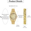 Oidea Men's Rhinestone Diamond Watch: Luxury Roman Numeral Quartz Analog