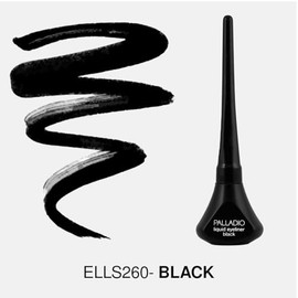 Palladio Delineador Líquido, Altamente Pigmentado y Resistente al Agua, Para una Definición de Ojos Intensa, Delineador Líquido a Prueba de Manchas, Black