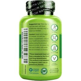 NATURELO Vitamin C with Organic Acerola Cherry Extract and Citrus Bioflavonoids - Vegan Supplement - Immune Support - 500 mg VIT C per Cap - Non-GMO - 90 Capsules