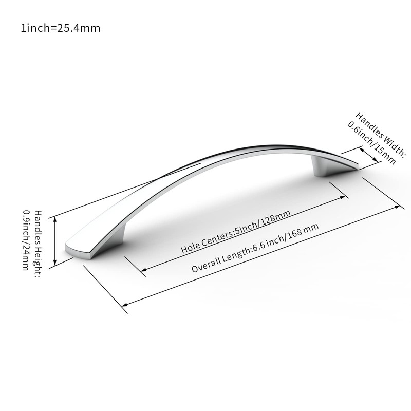 FURNIWARE Pack of 10 Cabinet Pulls, Zinc Alloy Drawer Pulls,