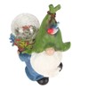 Faceless Doll Statue Exquisite Solar Powered Light Bright Colors Durable