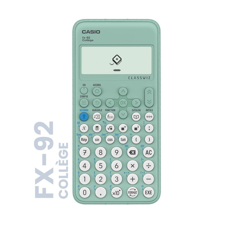 CALCUSO Standard Package Black with Calculator Casio fx-92 Collège (French)