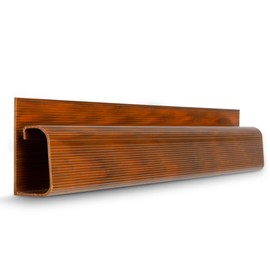 J Channel Desk Cable Organizer by SimpleCord ? 5 Brown Raceway Channels - Cord Cover Management Kit for Desks, Offices, and Kitchens