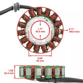 Celox Generator Stator & Gasket For Kawasaki Ninja ZX600P ZX600 ZX6R ZX-6R P 2007-2008