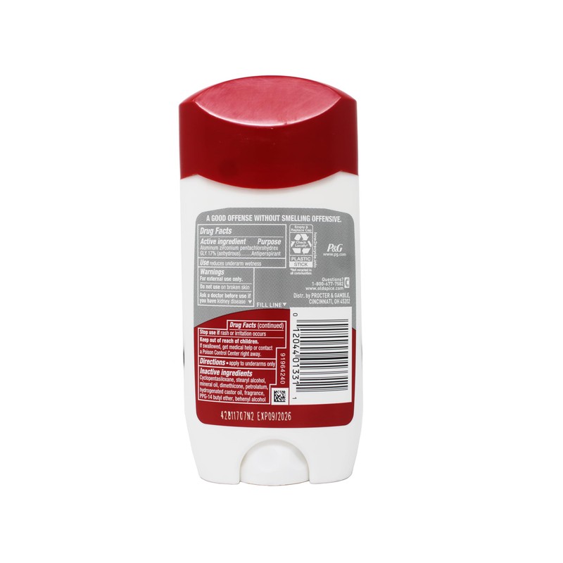 Old Spice High Endurance Anti-Perspirant/Deodorant, Invisible Solid, Game Day, 3