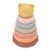 6 Pcs Soft Sensory Stacking Circle Toys with Bear Stacker