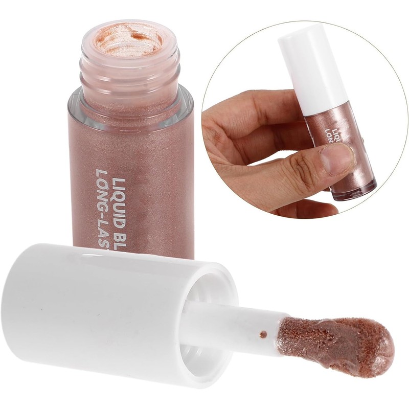 Rubor Líquido para Maquillaje Facial, Portátil, de Larga Duración