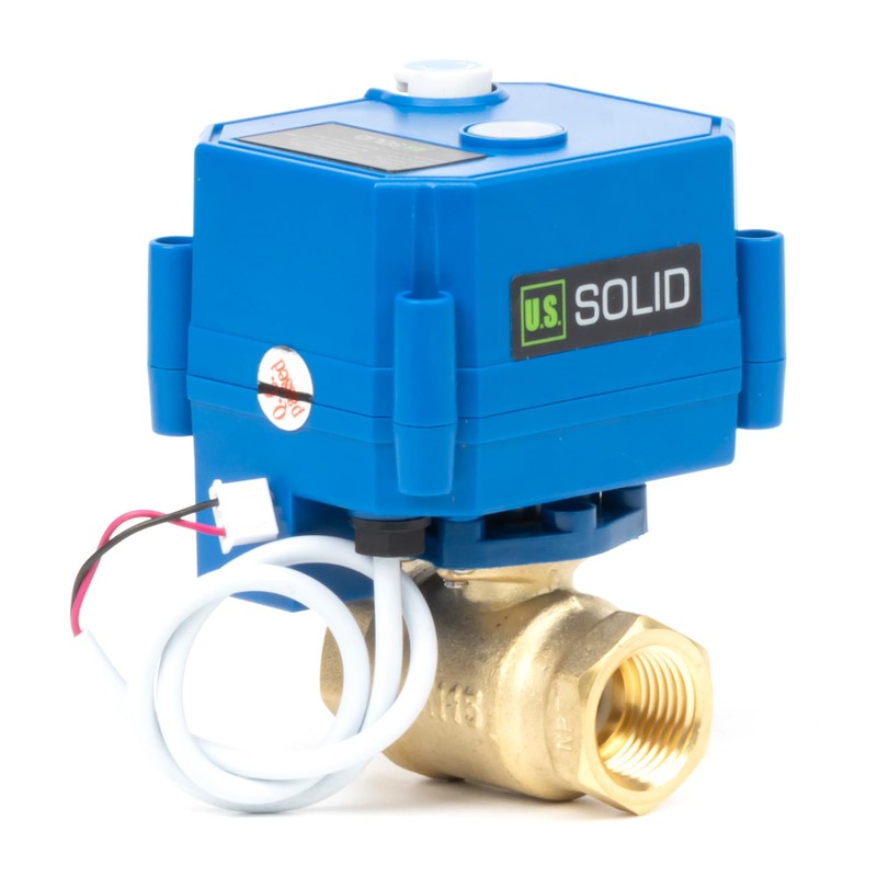 U.S. Solid Motor Ball Valve with Manual Function - 1/2