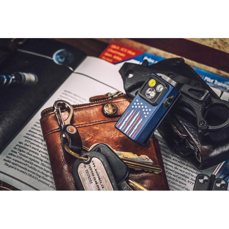 Olight Oclip Ultra Stars & Stripes Clip-On Light, Flood, Spot,