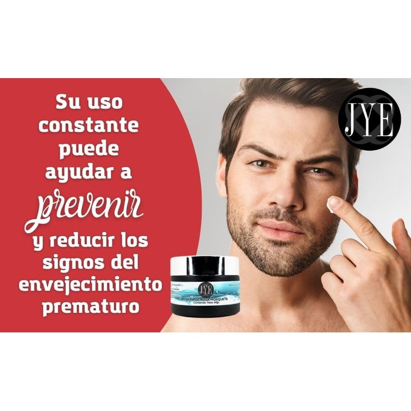 Crema de Rosa Mosqueta JYE Natural libre de químicos, para
