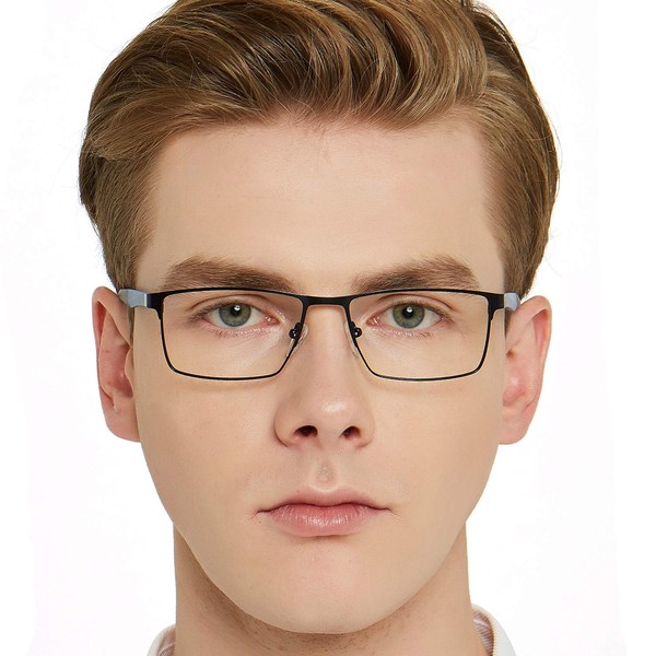 OCCI CHIARI Men's Stylish Blue Light Reduction Glasses, No Prescription,