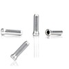 Silver end sleeves, bicycle end cap, end sleeve, bicycle spare