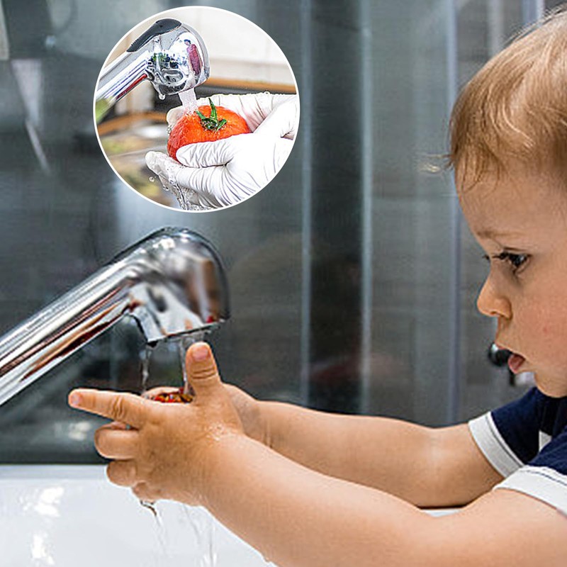 Dish Rinser Replacement Head with 2 Jet Types Hand Shower