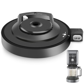 Replacement Outer Bowl Lid Compatible with Ninja CREAMi Ice Cream Maker NC500 / NC500C / NC501 / CN501C / NC501H / NC501HBL / NC501HGN / NC501HRD / NC501CO, Creami Replacement Lid(NO Paddle)