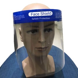 ObboMed ME-1705 Anti Fog Safety Face Shields Mask Reusable Adjustable Strap Sponge Eyes & Full Face Protection Clear Vision Transparent Lab Plastic Face Shield (Pack of 100)