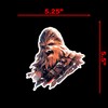 SW Wookie Chewbacca Sticker Decal Notebook Car Laptop 5.5"x5.25" (Color)