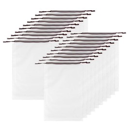 Shoe Bag, Wanfoou 20 Pcs Water Resistant Shoe Bags for Travelling, Shoe Bags for Travel Clear, Travel Shoe Bags Translucent Shoe Organizer for Packing Clear Drawstring Travel Shoe Bag for Luggage