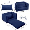 MeMoreCool Kids Flip Out Sofa Chair, Foldable Toddler Couch for
