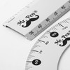 Mr. Pen Metal Geometry Kit - 4Pack Set Square, Protractor,