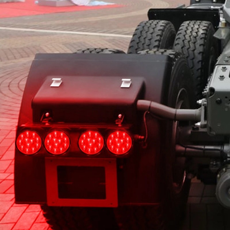 Ironwalls 4PCS Smoked LED Rear Tail Stop Brake Lights Trailer