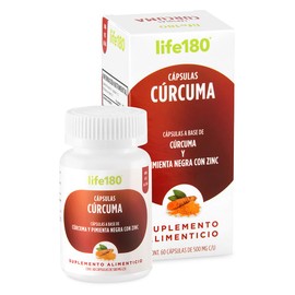 Life180 Cápsulas Cúrcuma Pimienta Negra y Zinc                                                                                                        