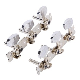1 Set Guitar Machine Heads Tuning Pegs Guitar Tuning Pegs Tuning Keys Tuners for Acoustic Guitars, Ukuleles, Electric Guitars, Folk Guitars, Classical Guitars (Silver)
