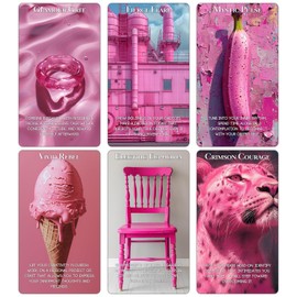 ZZBUY Pink Oracle Cards for Self-Care & Personal Growth: 54 Oracle Cards Deck with Healing Affirmations for Women's Emotional Wellness, Relationship Balance & Inner Strength