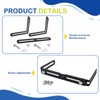 SnowTing 2 Sets Adjustable Universal Mounting Bracket for CB/Ham Radio