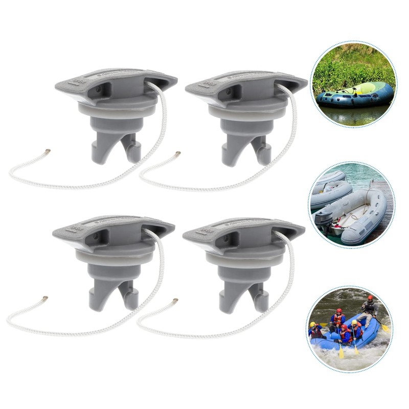HANABASS 4pcs Dinghy Air Valve Plug for Kayak Inflatable Boat