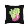 Iceberg Lettuce Synthwave Throw Pillow