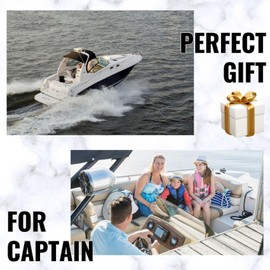 INNObeta Boat Accessories Gifts for Men, Valet Tray for Male, Bedside Tray with Keychain - I'm The Captain I Make Ship Happen
