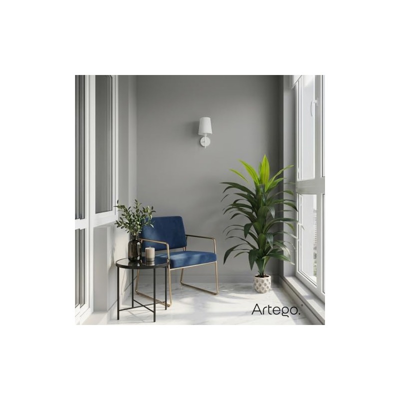 Artego Planta Artificial Decorativa Moderna con Maceta hogar Sala Comercio