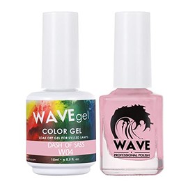 WAVEGEL Soak-Off Gel & Nail Lacquer Matching Duo Set - Simplicity Collection - #W04 Dash Of Sass I 0.5 Oz