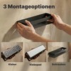Minismus Shower Shelf No Drilling Black Shower Shelf with Safety