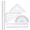 12 inches Plastic Ruler & 6 inch Straight Ruler &