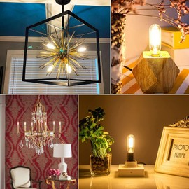TIANSHQ E12 LED Bulb T6 Dimmable Candelabra Bulb 6W Equal 60 Watt Edison Light Bulbs Daylight 4000K Light Bulbs 6 Pack for Chandeliers,Ceiling Fan,Vanity (6W, 4000K)…