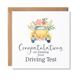Maise & Rose Passed Driving Test Card For Her | Congratulations On Passing Your Driving Test Card For Women | Well Done New Driver Card | P92