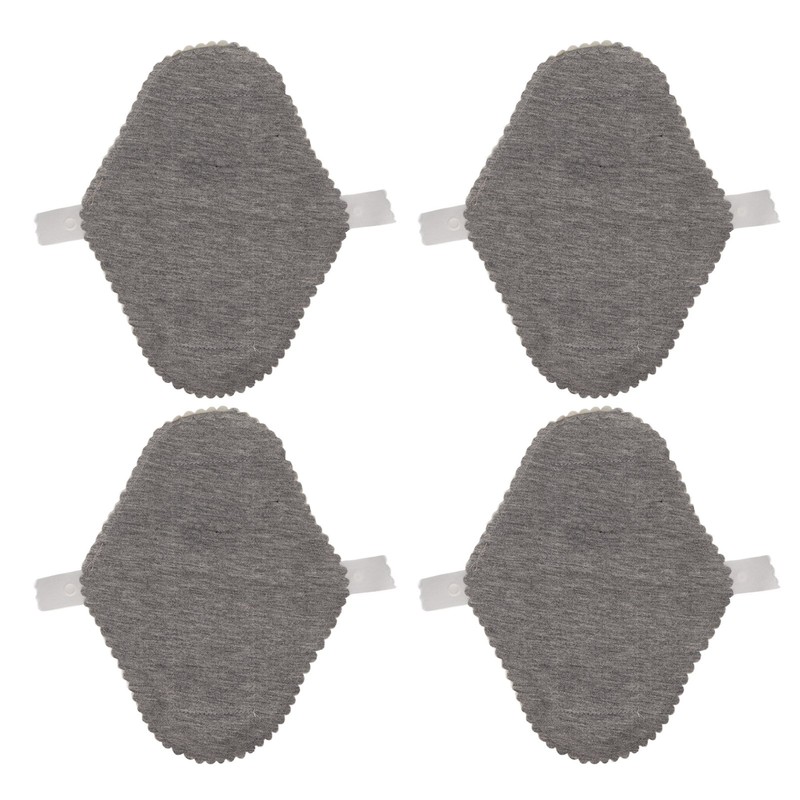 4PCS Washable Feminine Pads Gray Graphene Leakproof Breathable Reusable Sanitary