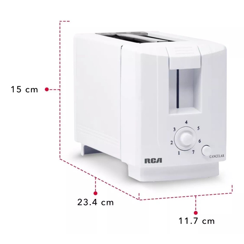 Rca Tostador De Pan Rc-t1 Color Blanco