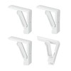 Metaltex 254508 White Plastic Tablecloth Clips x 4
