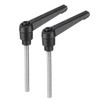 sourcing map 2pcs Adjustable Clamping Lever Handle M5 x 55mm